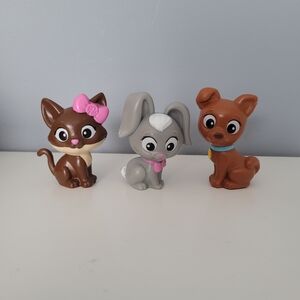 Mattel Barbie Pet Friends Figurine Set of 3 - Cat, Bunny, Dog